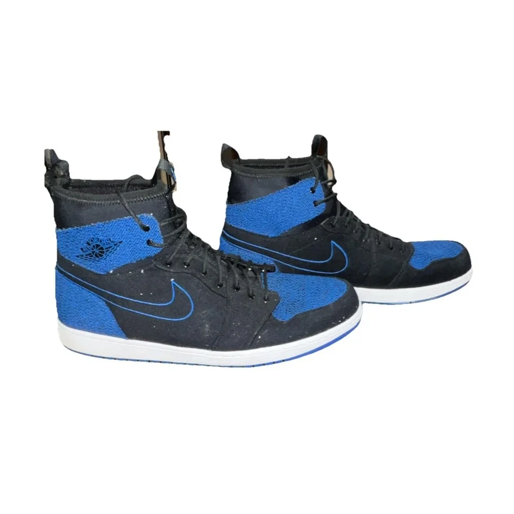 25N12/Jordan Air Jordan 1 Ultra High Royal ‎ Black Blue High Top Leather Men…